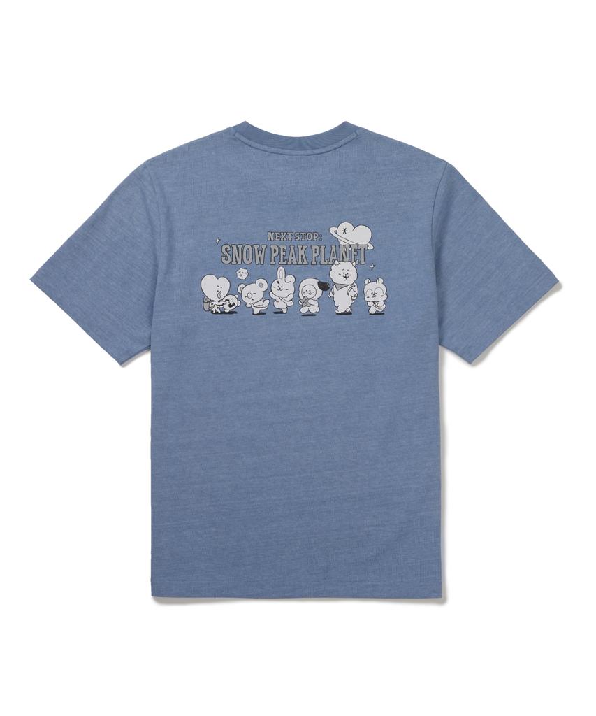 SNOWPEAK APPAREL [Snow Peak I Bt21] Графичная футболка с коротким рукавом (S26Mufts90) синий