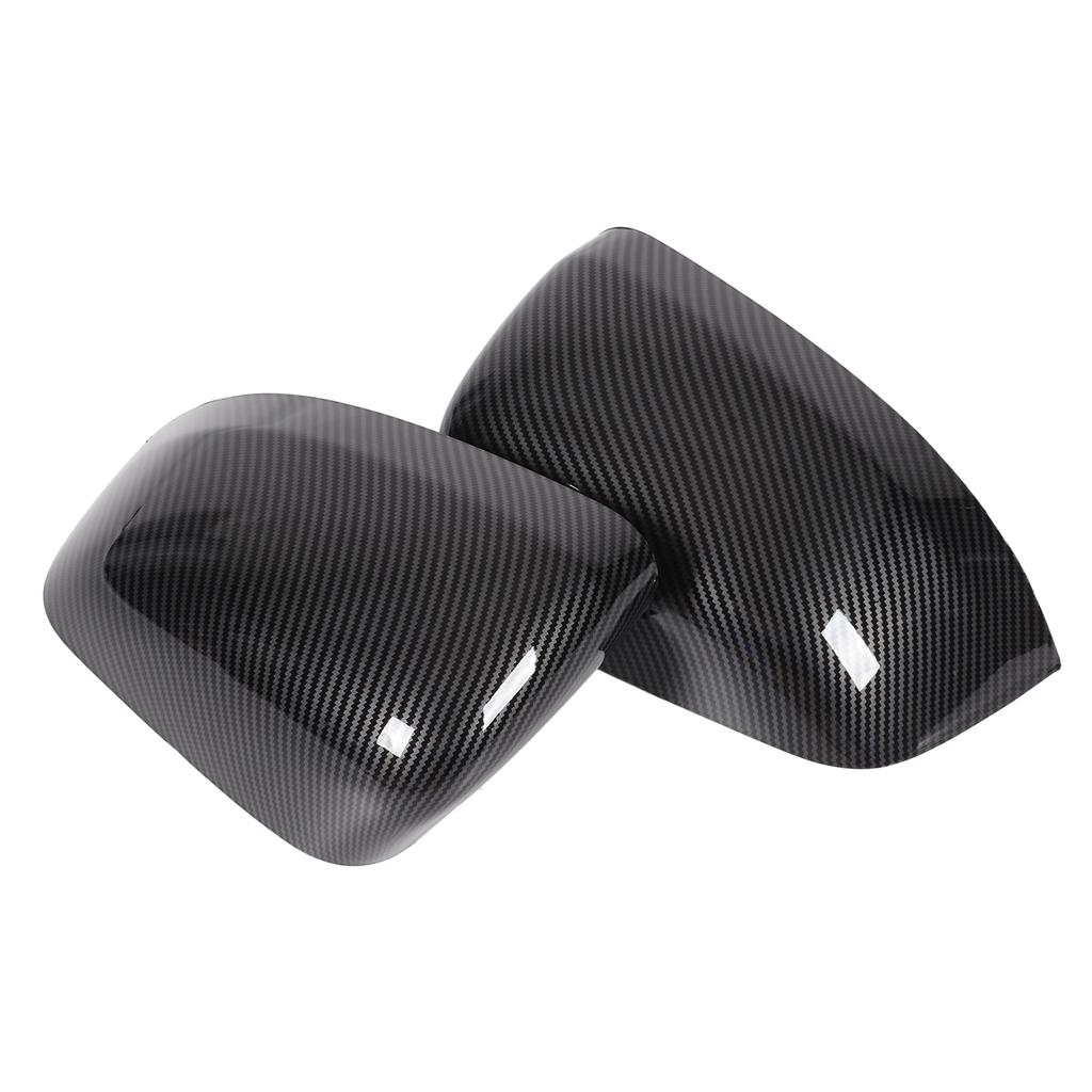 2PCS Rearview Mirror Cover 5G0857537 ABS Plastic Replacement for Jeep Grand Cherokee 2011‑2019Carbon Fiber Style