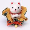 Chugai Toen Yakushi Kiln Dog Day Shiba Inu Begging Fukufuku Purse/Shirashiba [9703]