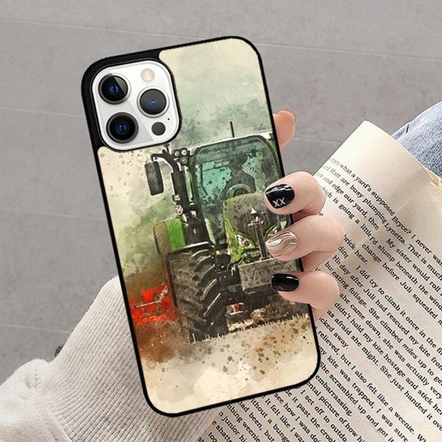 Tractor Car Phone Case For iPhone 17 Air 16 15 14 13 12 11 Pro Max Plus Max Cover Shell coque
