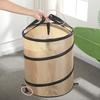 Waste Bucket Large Capacity Easy To Carry Stackable Foldable Plastic Leaf Bag with Handle for Lawn