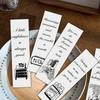 30PCS Black and White Inspirational English Bookmarks Streetwear Stationary Pretty Reading Books Card Creative Gifts Bookmarks