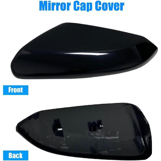 Priprilod Left Driver Side Mirror Cap Cover Fit for Honda Civic 2016-2021 | 76251-TBA-A21ZG Glossy Black