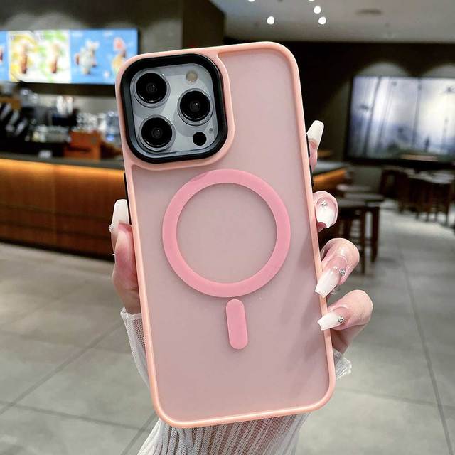 Матовый чехол для телефона с магнитной беспроводной зарядкой для Iphone 14 13 12 11 Pro Max 14pro Max, противоударный бампер, прозрачная силиконовая задняя крышка