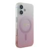 Guess Guhmp16Mhgrcelp Iphone 16 Plus6.7 Różowy/Pink Twarde Etui Iml Brokatowy Gradient Magsafe
