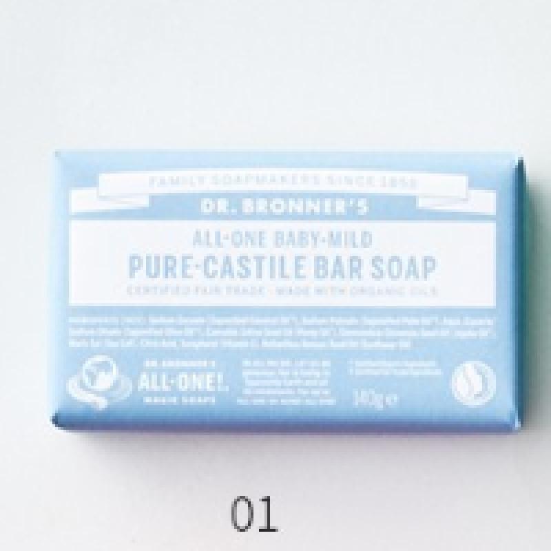 Dr. Bronner S Baby Mild Pure caStile Bath Soap 140g