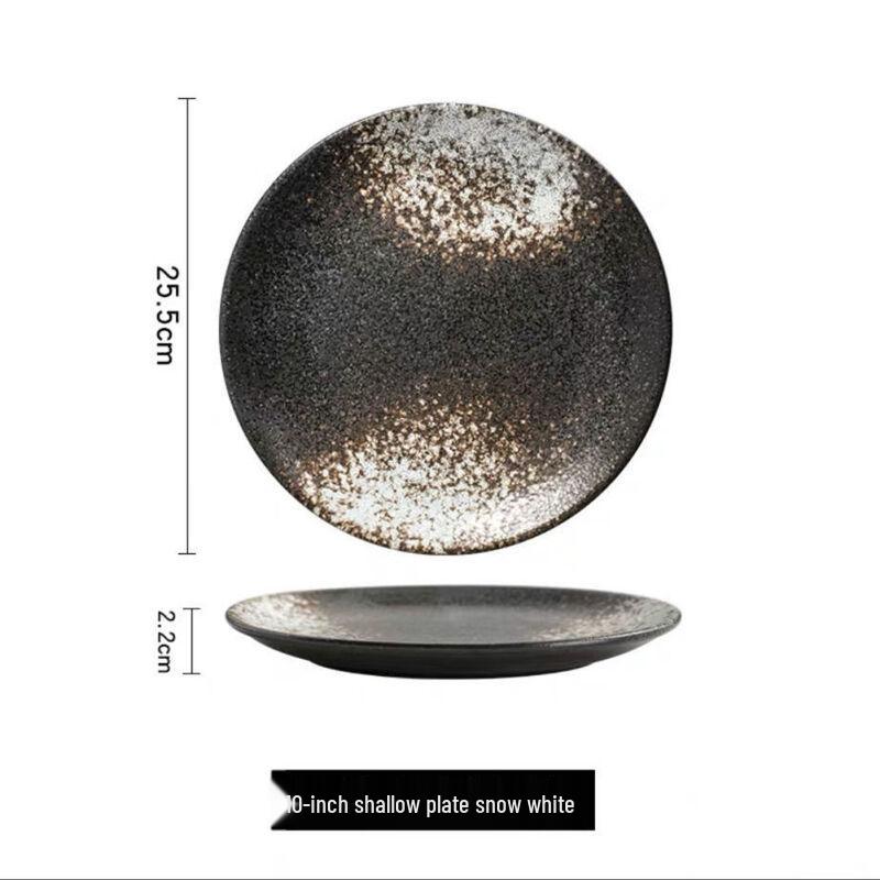 ZISIZ 10-inch Ceramic Dinner Plate