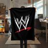 1PC WWE Print Flannel Blanket, High quality All Seasons, Home Decor, Warmth and Comfort, Perfect for Christmas Gifts