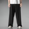 Men's Chinese Style Lightweight Linen Trousers - Summer Plus Size Loose Fit, Wide Leg, Breathable Cotton Casual Pants