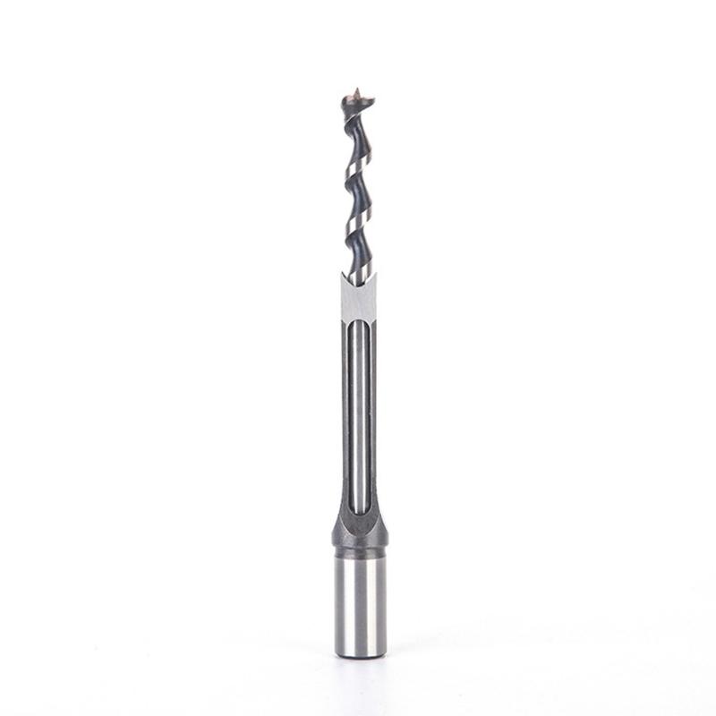 Multi-purpose Square Hole Drill Bit Steel Hardness for Sharp Durable Mortising Chisel Set 6.4 mm/8mm/9.5mm/12.7mm/14mm/1