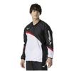 Tennis Wear Windbreaker Shirt Water Repellent Standard Silhouette Mesh Lining 62MEA504 Black X Red L [Mizuno]