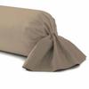Bolster Cover - DARK TAUPE - 45 X 185 Cm - 100% Cotton - Durable Fabric - Machine Washable