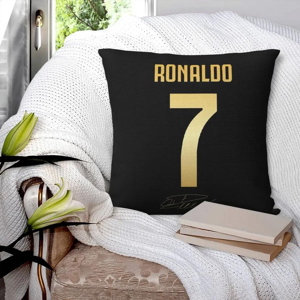 CR7 Cristiano Ronaldo Pillowcase Polyester Printed Zip Decor Pillow Case Sofa Seater Cushion Cover