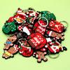 Set Christmas Theme Keychain Accessories 12 Style Keyring Fit Car Key Pendant Christmas Festive Holiday Gift Free Shipping