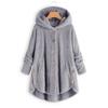 Осенне-зимняя мода на eBay женская одежда, европейские и американские плюшевые топы на пуговицах, нерегулярные модные брендовые однотонные пальто