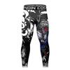 Mens 3D Printed Quick-Dry Stretch Athletic Compression Set Basketball Gym Running Cycling