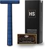 Безопасная бритва HENSON SHAVING AL13 Medium, цвет Стальной Синий, Алюминий Аэрокосмического Класса, Оригинальный Продукт с Гарантией, Нежная к Коже
