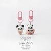 Adorable Pink Panda Keychain & Bag Pendant – Cute, Versatile Accessory