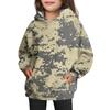 Girls' Hooded Tie- Sweatshirt - Pullover Print Top
