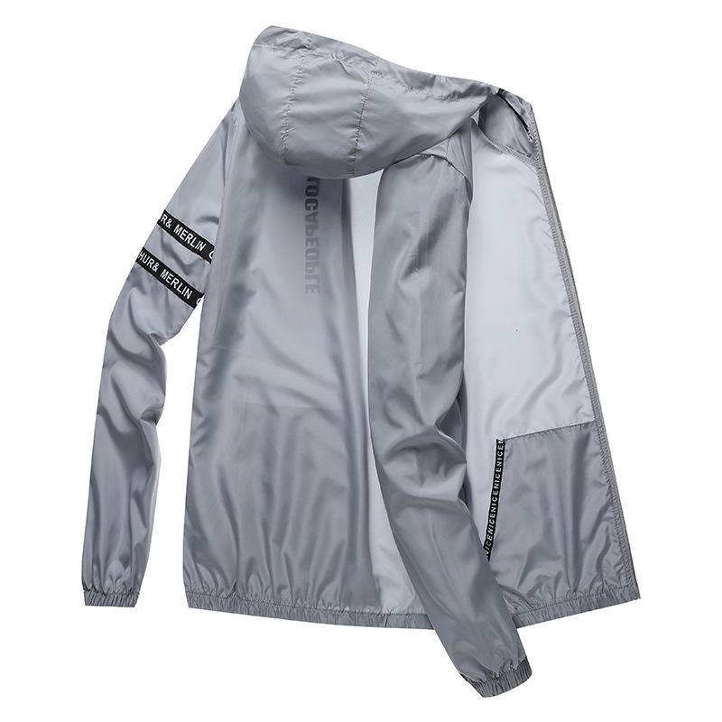 Мужская легкая куртка из ледяного шелка для защиты от солнца - Дышащая, модная, свободного кроя для активного отдыха и рыбалки