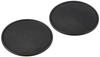 CARMATE Car Super Fit for Drink Leather Tray Pack of SZ134 Non-Slip Coaster, Holders, Round, Texture, 2,