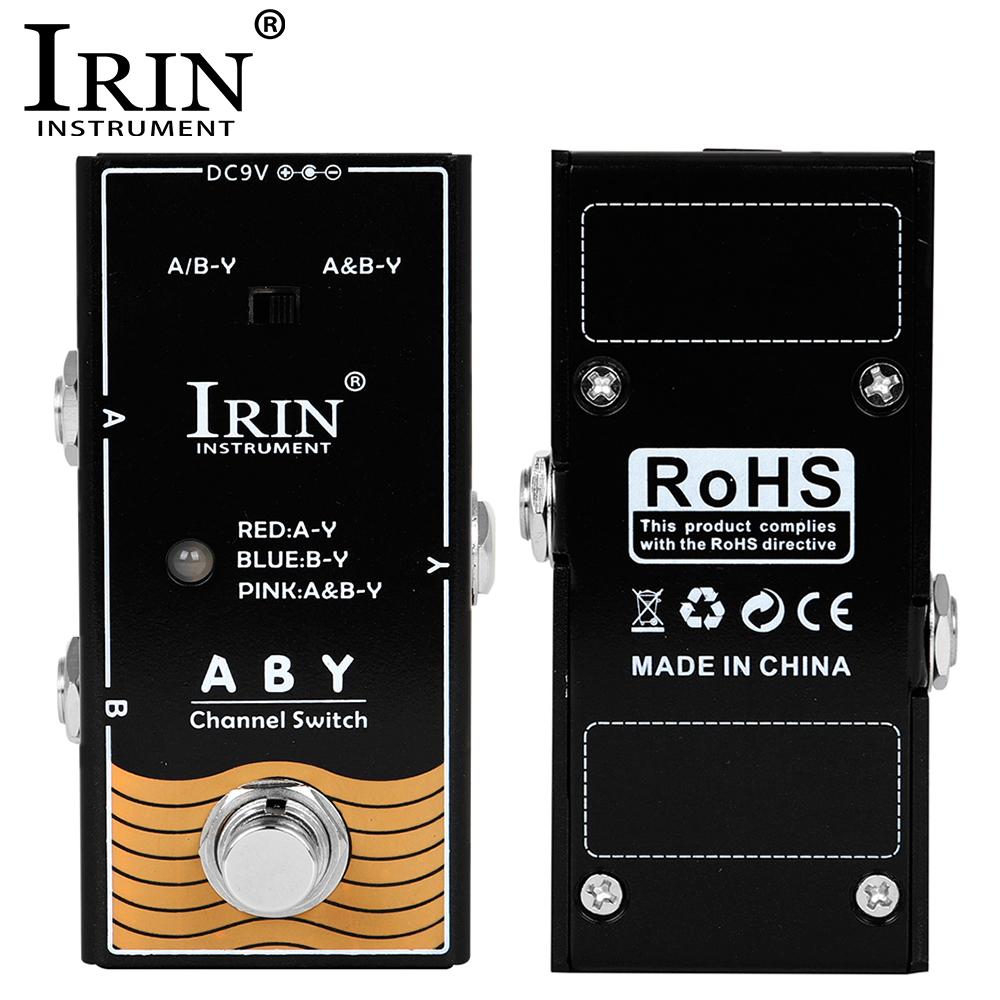 IRIN RF-17 ABY Педаль гитарного эффекта Переключатель линий AB-переключатель Гитарная педаль Педаль для гитары и баса AB-коробка - Педаль с каналом ABY True Bypass