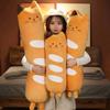 Cute Bread Cat Long Throw Pillow Girl Bed Sleeping Pinch Legs Long Pillow Removable Cat Doll