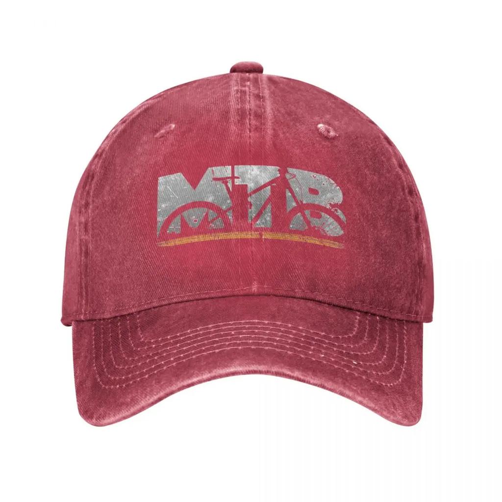MTB Mountain Bike Mountain Bike Downhill Gift Baseball Cap Vintage Distressed Denim Sun Cap Outdoor Activities Gift Hats Cap