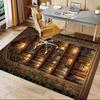 1PC Bookshelf Library Non-Slip Floor Carpet Compatible for Office&Living Room&Bedroom&Dining room - Flat-Weave Machine-O346