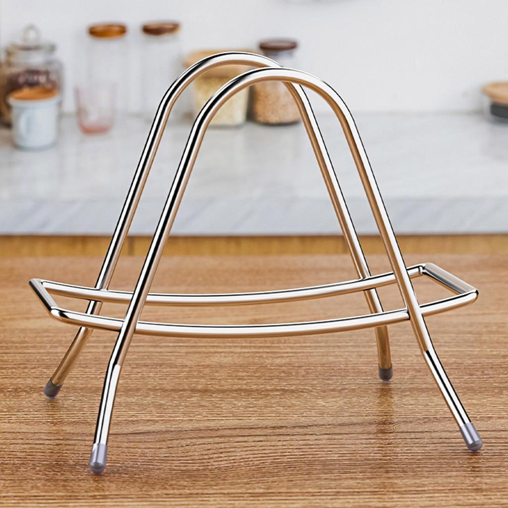 Стойка для разделочных досок из нержавеющей стали, органайзер для кухни, нержавеющая подставка для крышек кастрюль, экономящая место, держатель для кухонных принадлежностей