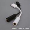 Speaker Male To Female Converter Cable Cord Audio Adapter AUX Jack Type-C To 3.5mm