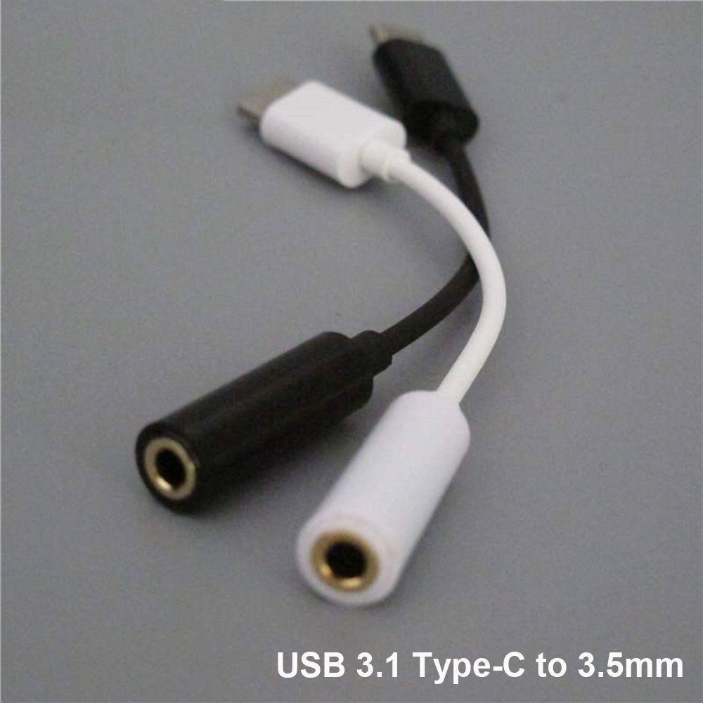 Speaker Male To Female Converter Cable Cord Audio Adapter AUX Jack Type-C To 3.5mm