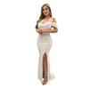 CY901111 European and American sexy suspender slim dress party dress long dress sleeveless women's clothing