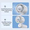 USB Rechargeable Mini Handheld Fan Ultra-Quiet Small Electric Fan Cooling and Ice Pack Fan  Travel