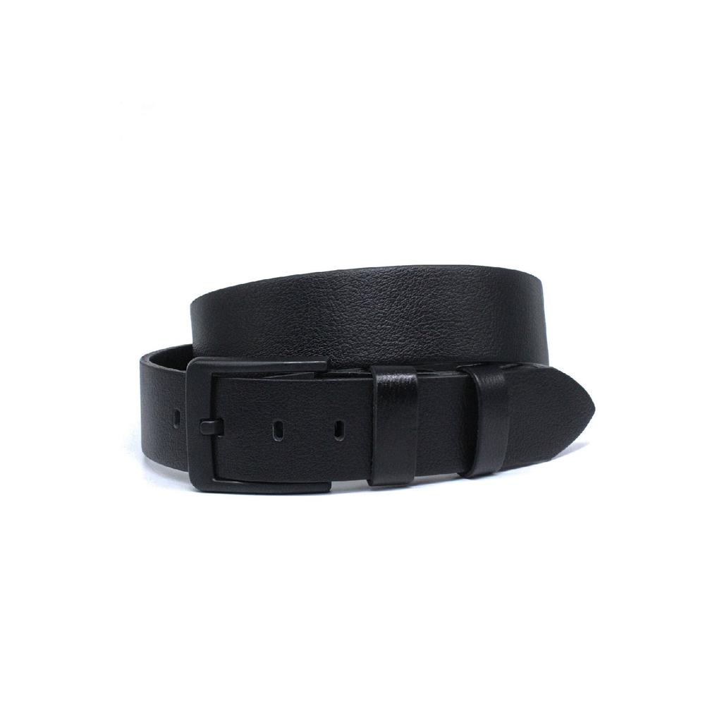 2 Черно-коричневый мужской джинсовый ремень из кожи буйвола 4,5 см