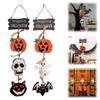 3pcs Halloween Decorations Cute Wood Sign Door Hanger Unique Pumpkin & Ornament Festive Hanging Decor Fall Decorations For Door