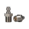 M12X1.25 Quick Connect Adapter Stainless Steel Check Valve