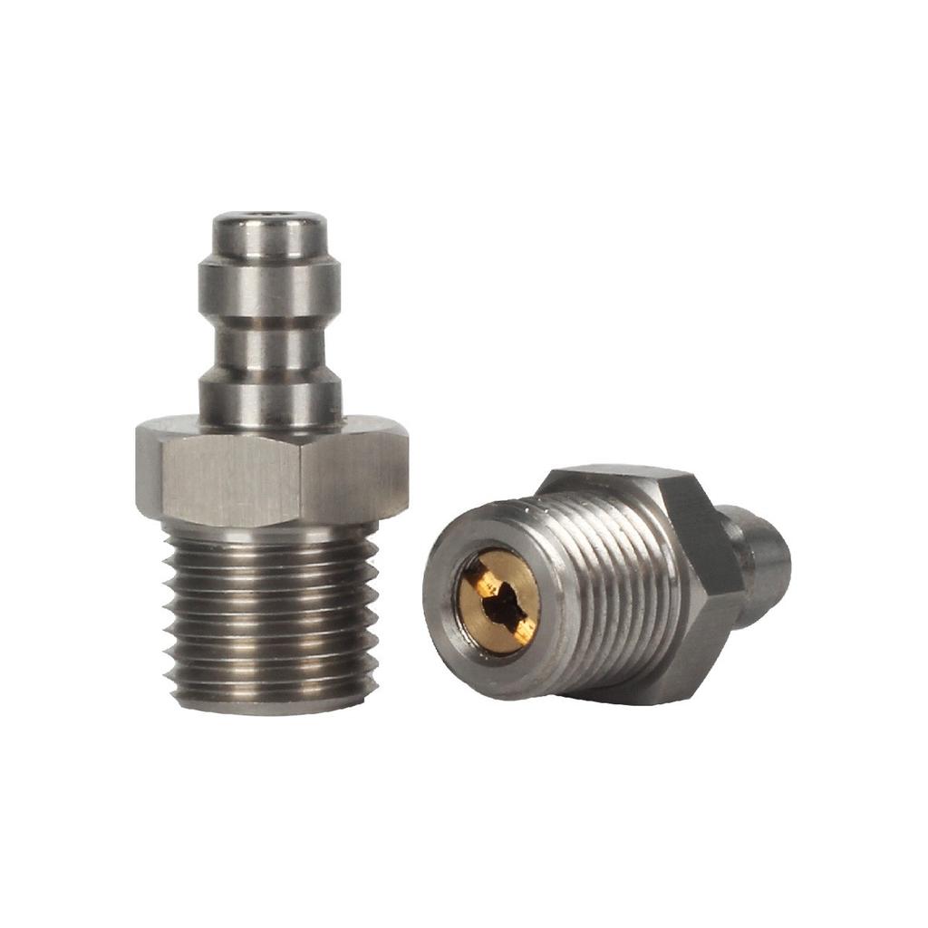M12X1.25 Quick Connect Adapter Stainless Steel Check Valve
