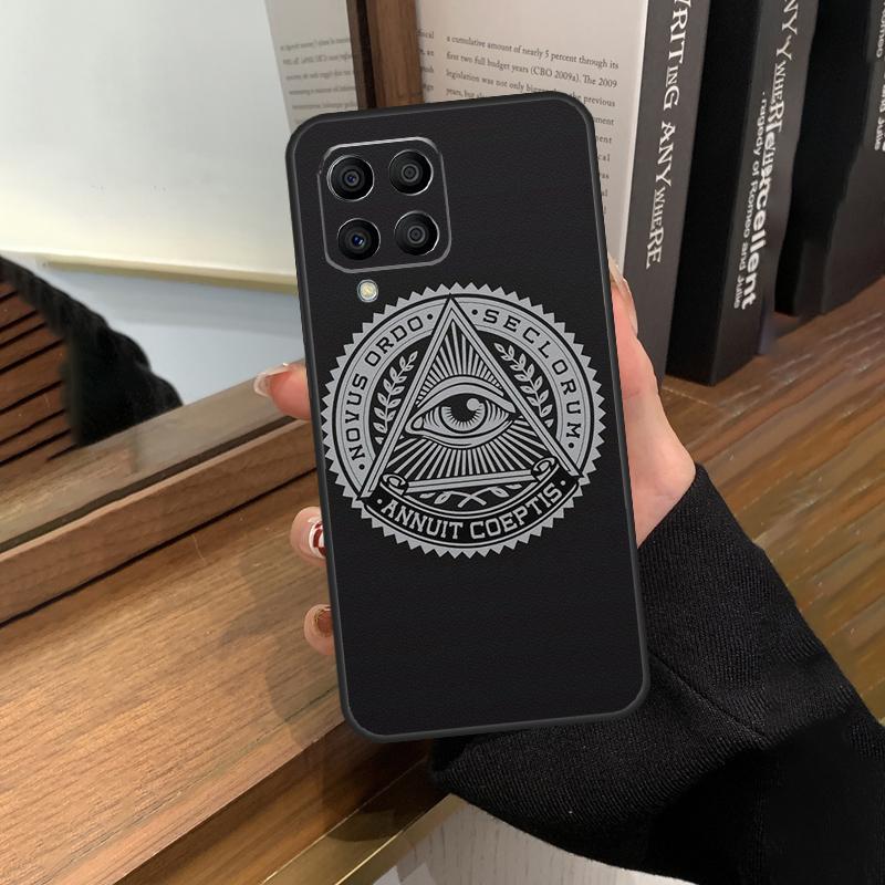 Обложка с символом масонства для Samsung Galaxy M23 M33 M53 M13 M51 M11 M31s M30s M12 M32 M52 M20 M14 M34 M54