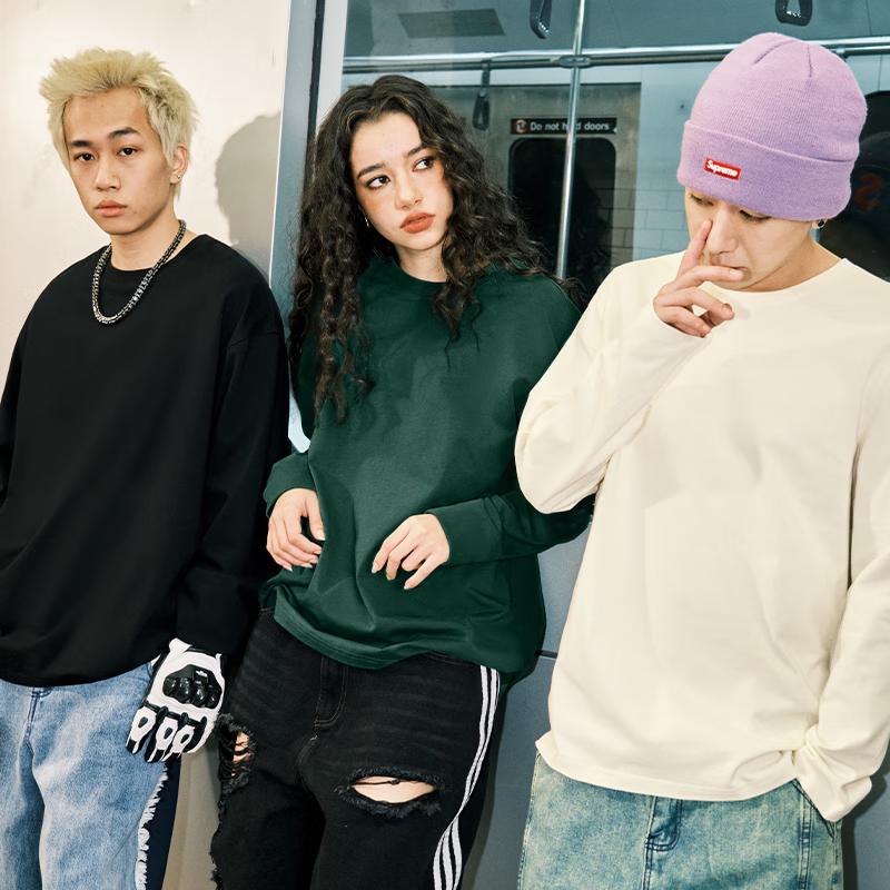 Мужская футболка с длинным рукавом GENIOLAMODE, тяжелая, с принтом в стиле граффити