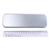 Office Silver Metal Single Layer Pen Box Stationery Box Pencil Storage Box Pencil Box Pencil Case
