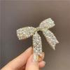 Новые корейские милые заколки-банты с имитацией жемчуга для женщин, модные аксессуары для волос, заколки для волос