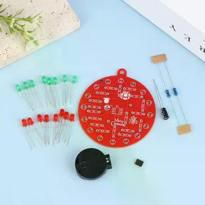 Модуль таймера NE555 DIY паяльный набор - Двухцветные мигающие светодиоды Набор для практики пайки для систем, совместимых с Arduino