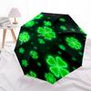 1pc Lucky Green Clover Pattern Umbrella with Plastic Handle,Vibrant Cartoon Pattern,Multi-functional UmbrellaPT099