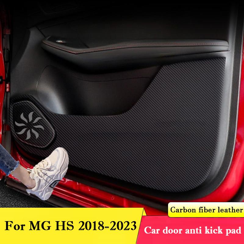 For MG HS 2018-2026 Car Door Anti Kick Pad Protection Sticker Glove Box Carbon Fiber Scratch Resistant Film Interior Accessories
