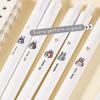 6Pcs Labubu Neutral Pen Kawaii Anime Cute Student Examination Office Gel Pen The Ballpoint Pen Learning Stationery Gifts