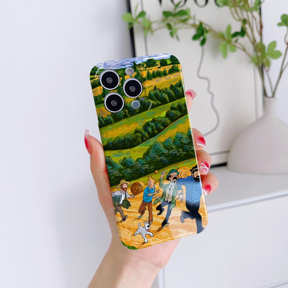 Все включено Чехол для телефона с пленкой Мультяшный модный дизайн Жесткий чехол Полная защита Защитный чехол для камеры для Samsung Xiaomi Poco Redmi Infinix Tecno