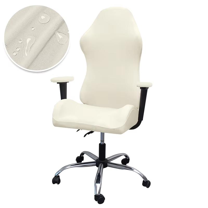 Сплошной цвет, чехол для игрового кресла, мягкие эластичные чехлы для кресел из флиса, чехлы для компьютерных сидений, эластичные вращающиеся чехлы на стулья