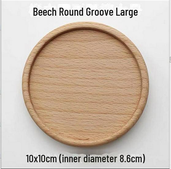 Креативный деревянный держатель для чашки и подставки под чай – изоляционная прокладка из бука и коврик из ореха