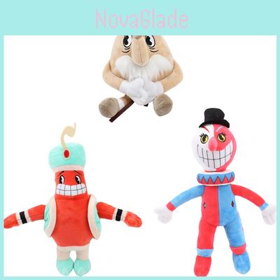 Мягкая плюшевая игрушка Cuphead с дизайном волшебной лампы, чайника и Джокера